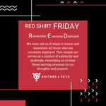 G4V RED (Remember Everyone Deployed) Shirt Friday