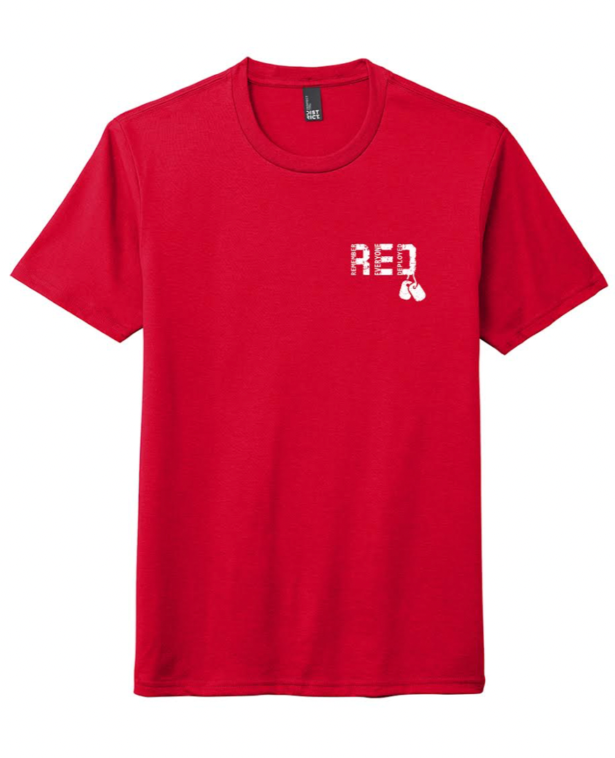 【OVERDUEFLAIR】of logo t-shirt_red OF LOGO T-SHIRT_RED - overdue flair